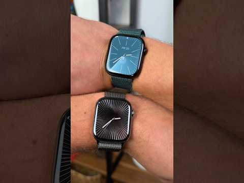 New Apple Watch Series 10 in Titanium and Jet Black Aluminum! Which watch you like better?