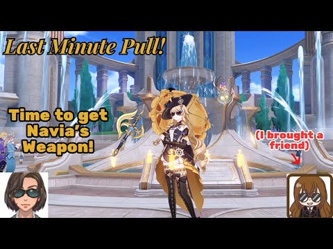 Last Minute Pull: I Tried to Pull for Navia's Weapon! (Genshin Impact)