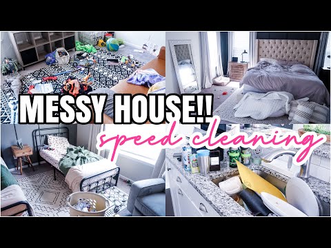 MESSY HOUSE SPEED CLEANING | EXTREME CLEANING MOTIVATION | CLEAN WITH ME 2023