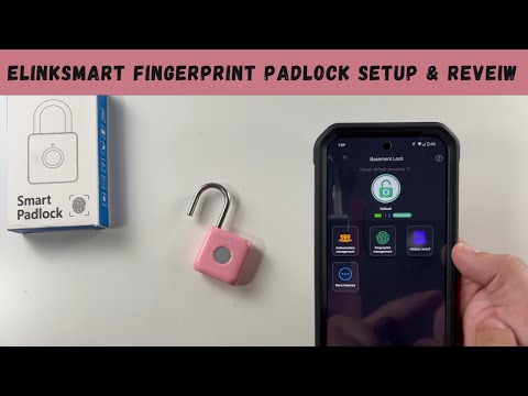 eLinkSmart Fingerprint Padlock Setup & Review