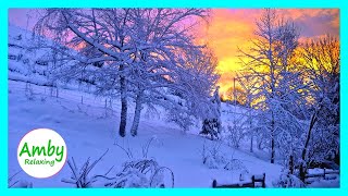 Winter Scenes and Relaxing Piano Music - Calm Instrumental Music RELAXING MUSIC HD 1080P Screensaver