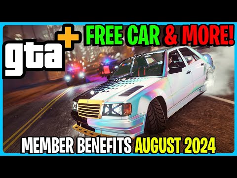 GTA+ Benefits AUGUST 2024  (gta+ benefits this month gta 5 online)