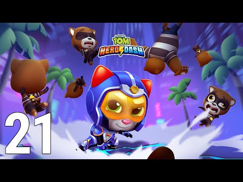 Talking Tom Hero Dash Gameplay Part 21 - Hank Super Hero (iOS/Android)