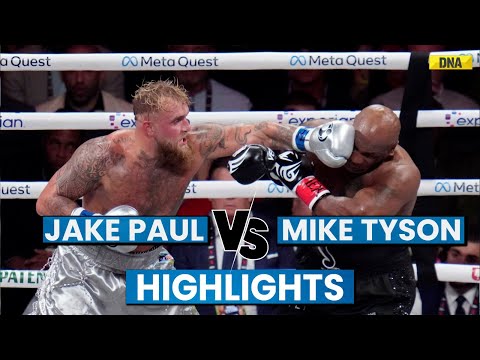 Mike Tyson Vs Jake Paul Highlights: Jake Paul Wins Fight 79-73, Eight Round-Wise Highlights