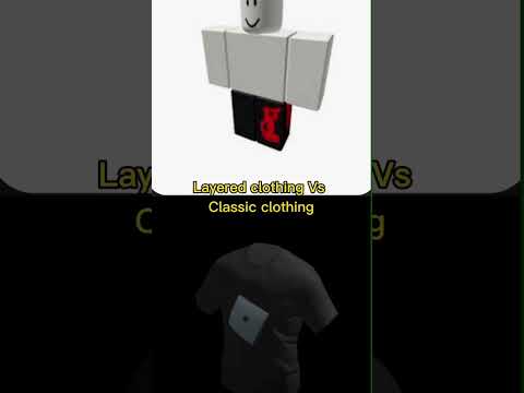 Layered clothing Vs Classic clothing #roblox #ogroblox #newroblox