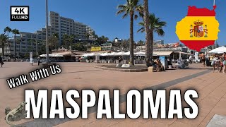 Maspalomas - Gran Canaria Spain 🇪🇸 Walking Tour in Canary Islands [4K UHD]