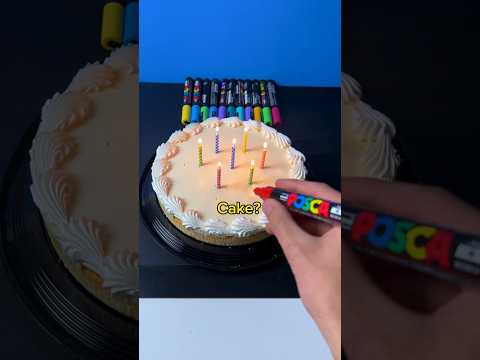 Drawing, But On CAKE… Birthday Special! (#shorts)