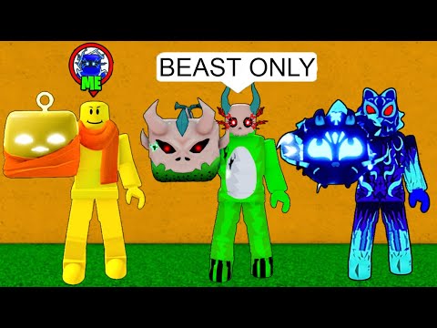 Sneaking into a BEAST ONLY Tournament in Blox Fruits!