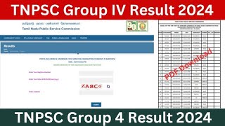 TNPSC Group 4 Result 2024 | Cut Off Marks, Merit List