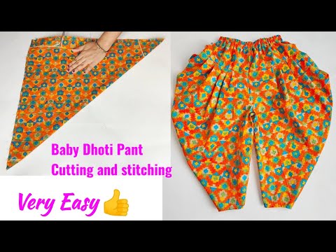 Very Easy Baby Dhoti Pant Cutting and stitching | Dhoti Pant cutting and stitching