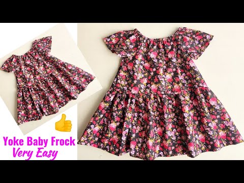 Layer Yoke Baby frock Cutting and stitching | Baby Frock cutting and stitching