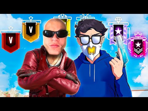 Jynxzi & Marley 2v2 Vs EVERY Rank (Rainbow Six Siege)