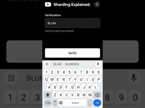 Sharding explained: bum keyword code | sharding explained keyword | sharding explained blum code