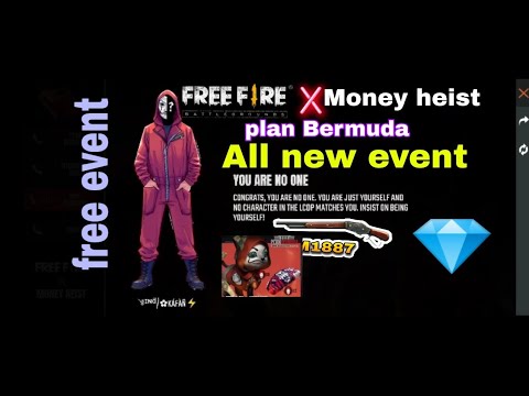 FREE FIRE ❌ MONEY HEIST// NEW EVENT// FREE COSTUME OF MONEY HEIST// GARENA #FREEFIRE