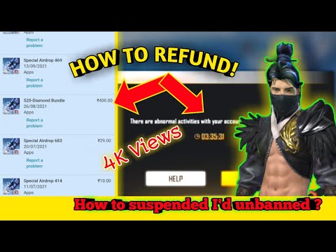 how to refund google play purchases।।How To Recover Free Fire Suspended Account।।