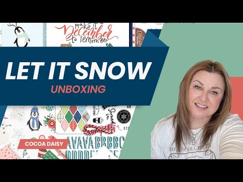 Cocoa Daisy Unboxing | Let It Snow Kit |  Stickers Stamps Paper  | Traveler's Notebook | Planner