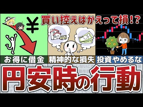 【ゆっくり解説】超円安の今、貯金を増やしたいなら絶対にやってはいけない行動と思考6選【貯金 節約】