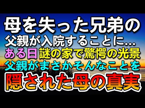 【感動する話】母を失った兄弟。ある日父が入院することに…ある日謎の家で母の隠された秘密を知ることになりその後信じられない出来事が…【泣ける話】【いい話】