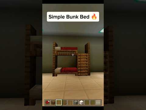 Simple Bunk Bed in Minecraft | #shorts #minecraft