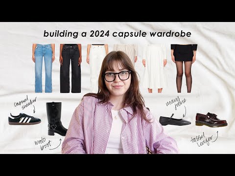 styling 24 outfits for 2024 with a capsule wardrobe