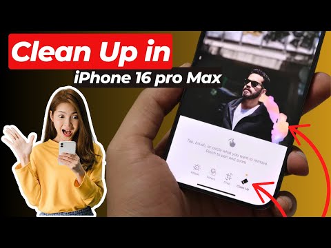 How to use Clean Up in iPhone 16 pro Max | Clean Up in iOS 18 with Apple Intelligence