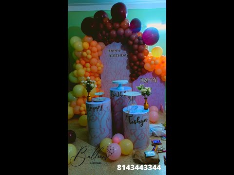 New trending style balloon decoration| Home decoration| Surprise birthday décor at home| Birthday