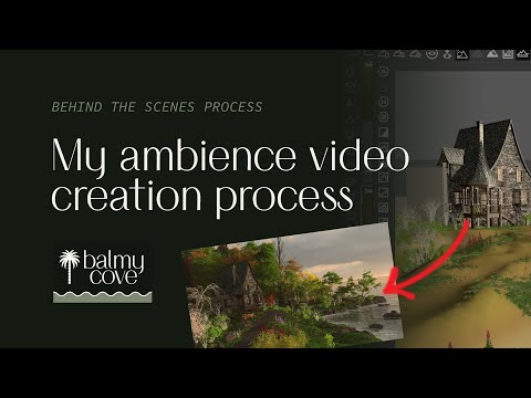 My ambience video creation process | Peek behind the scenes how I made "Rustic Lake House Evening"