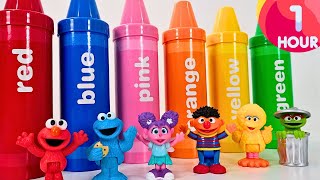 Sesame Street Best Fun Learning Video For Toddlers! Elmo and Cookie Monster Compilation Video 1 hour