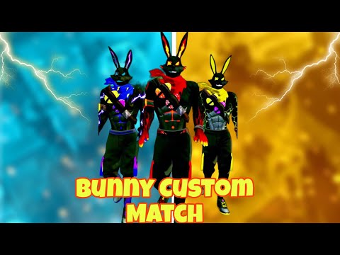 Free Fire 🔥 Bunny Bundle Custom Room Match Sab Bunny Ko Mar Diya 😂 #custom #freefire #freefirelive