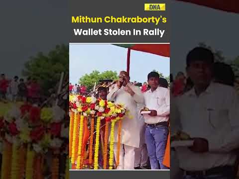 Mithun Chakraborty's Pocket Was Picked During An Election Rally #mithunchakraborty #news #viral