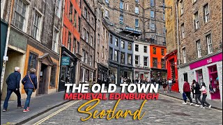 Scotland Walk: Medieval Edinburgh Old Town (Royal Mile, Castlehill, Victoria Street, High St)🏴󠁧󠁢󠁳󠁣󠁴󠁿