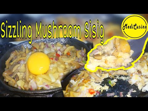 Sizzling Mushroom Sisig | How to Make Sizzling Sisig | MediCusina Lutong OFW