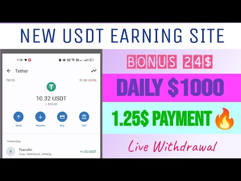 The most profitable app | New Latast Long Term USDT Earning Platform | Usdt Earning Website