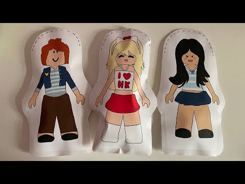 [☁️paper diy☁️] ROBLOX BADDIE MAKEUP SKINCARE & OUTFIT BLIND BAG | ASMR 👚✂️