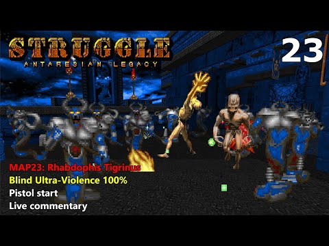 Doom II: Struggle - Antaresian Legacy - MAP23: Rhabdophis Tigrinus - Blind Ultra-Violence 100%