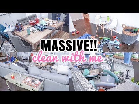 MASSIVE CLEAN WITH ME 2022 | COMPLETE DISASTER CLEANING | REAL LIFE MESSY HOUSE CLEAN WITH ME