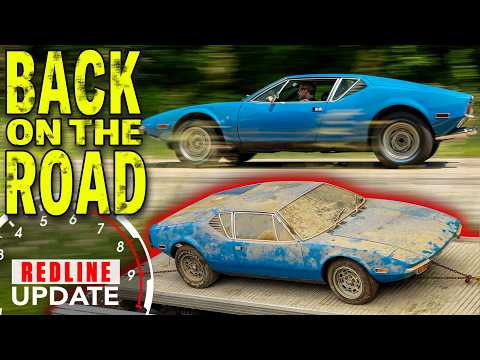 Barn Find Pantera LIVES! Dyno, Engine Install and DRIVING | Redline Rebuild Update