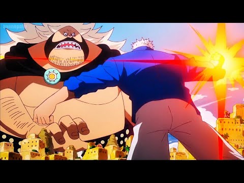 Admiral Garp sunked sanjuan wolf  with one punch - One Piece episode 1121