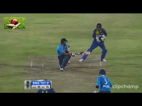 Sangakkara sent Ravi Bopara packing with a brilliant piece of improvisation behind the stumps.