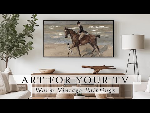 Warm Vintage Paintings Art For Your TV | Vintage Art Slideshow For Your TV | TV Art | 4K | 3 Hrs