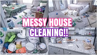 MESSY HOUSE CLEANING | EXTREME CLEANING MOTIVATION 2024 | SPEED CLEANING