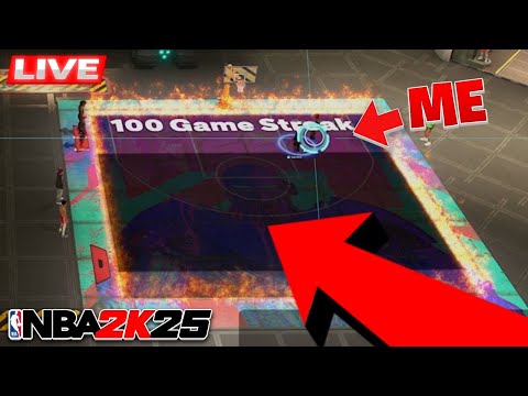 🚨Going on a 100 GAME Win-Streak (FULL-STREAM) - Using 6'6 Iso Build + Rhythm Shooting on NBA2K25