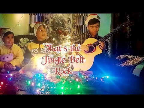 JINGLE BELL ROCK (Bobby Helms) - Harsh Stark ft. Avyansh - (percussive fingerstyle)