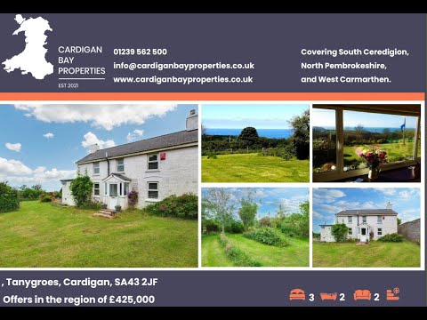 Property For Sale Cottage with Sea views, Cardigan Bay