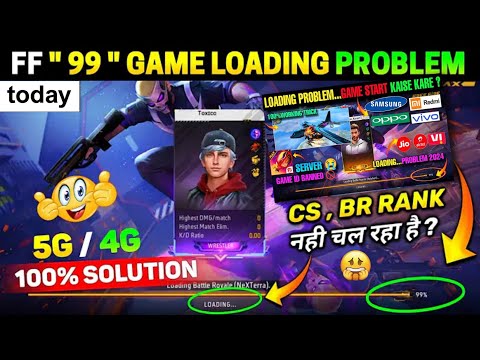 free fire 99 loading problem | Free Fire loading problem 5G phone | Ff Start problem