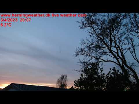 April 2023 weathercam timelapse, herningweather.dk