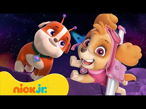 PAW Patrol Outer Space Rescues & Adventures! w/ Rubble & Skye 🛸 10 Minutes | Nick Jr.