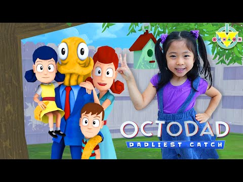 Dad of The Year! Octodad with Daddy and Emma!