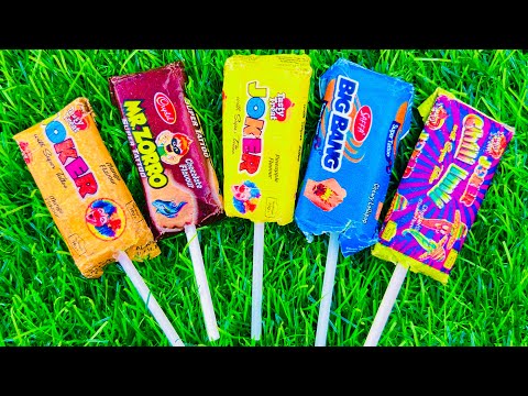 Some popular Candies in the World | New Milk Bottle | mini Cooking | Ice Cream Pop It | Asmr Coca