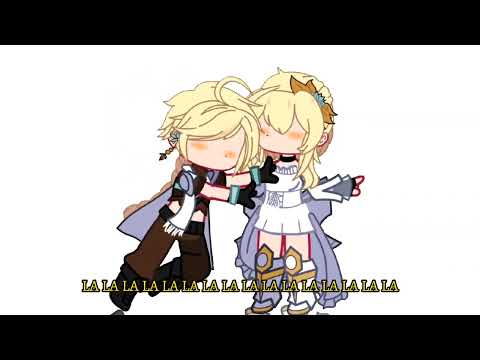 ~| lala lala lala (meme)? | Aether and Lumine| Genshin impact | Gacha club |Original| ~